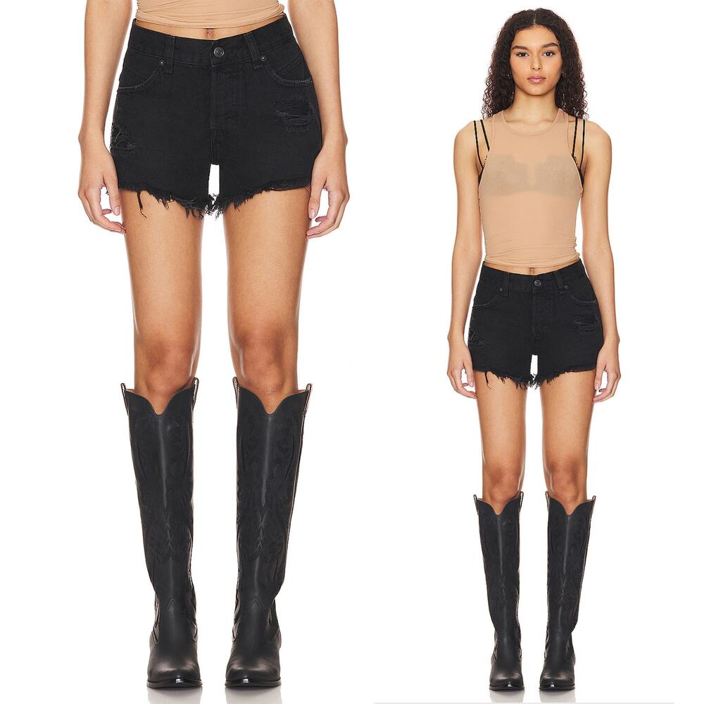 FREE PEOPLE NWT We The Free Now Or Never Denim Short in Zodiac Size 27